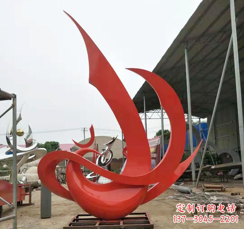 山西不锈钢彩色凤凰雕塑传承东方美学