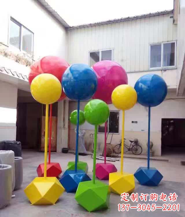山西不锈钢彩色气球雕塑