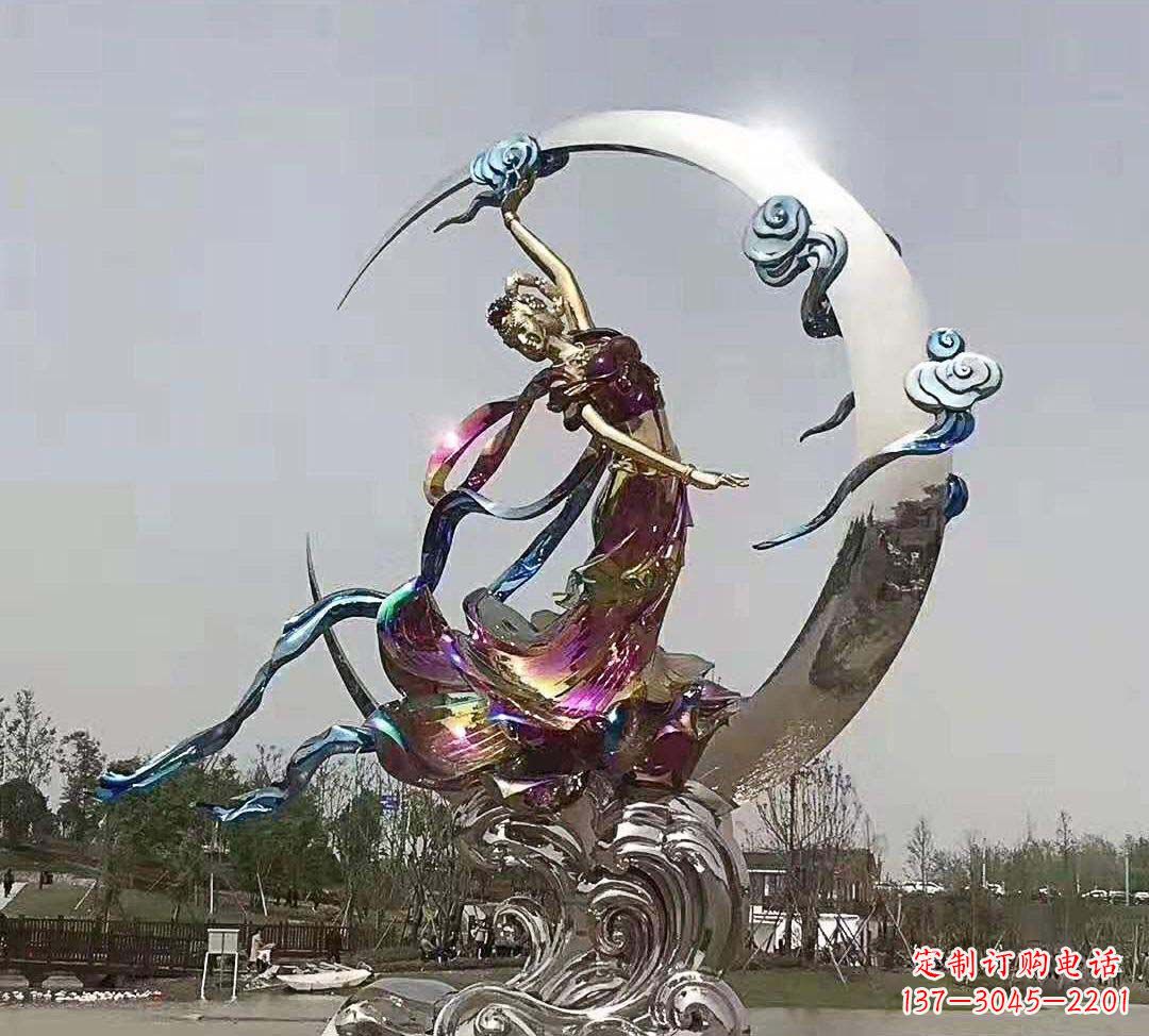 山西不锈钢嫦娥奔月雕塑