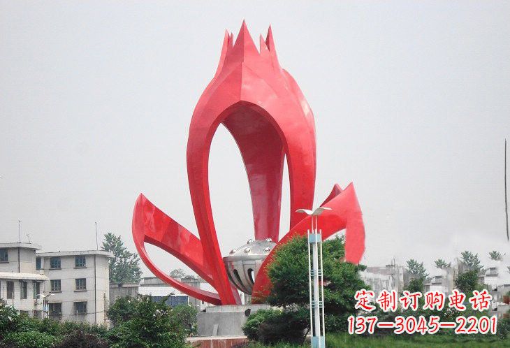 山西不锈钢莲蓬雕塑——艺术的缩影