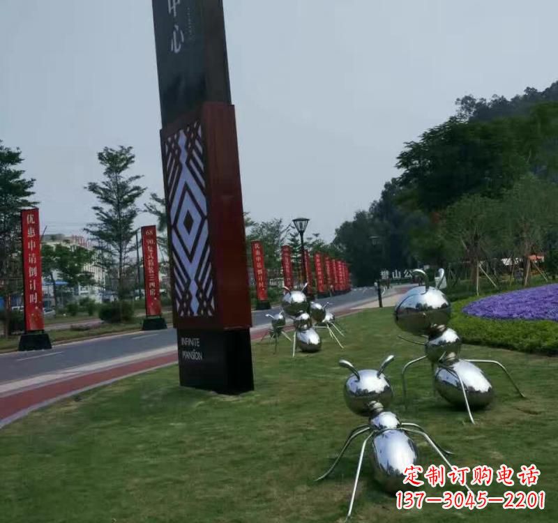 山西不锈钢蚂蚁雕塑精美的艺术精品