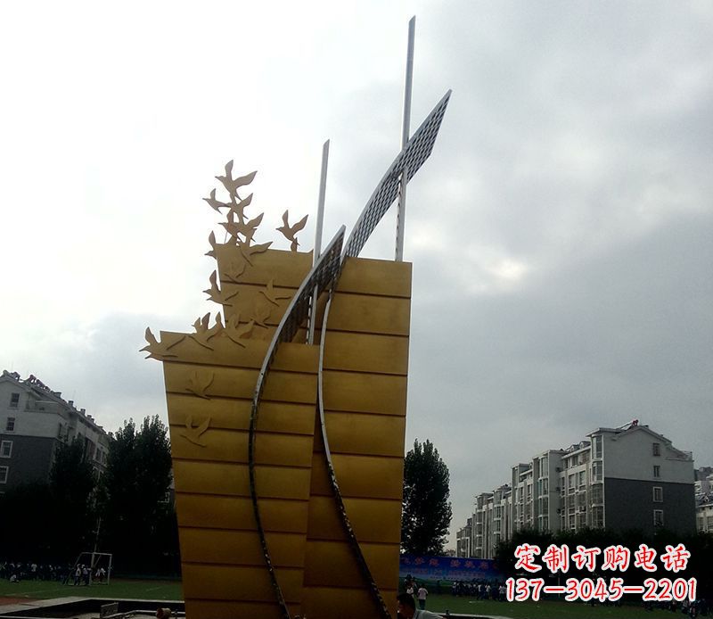 山西不锈钢城市帆船起航雕塑