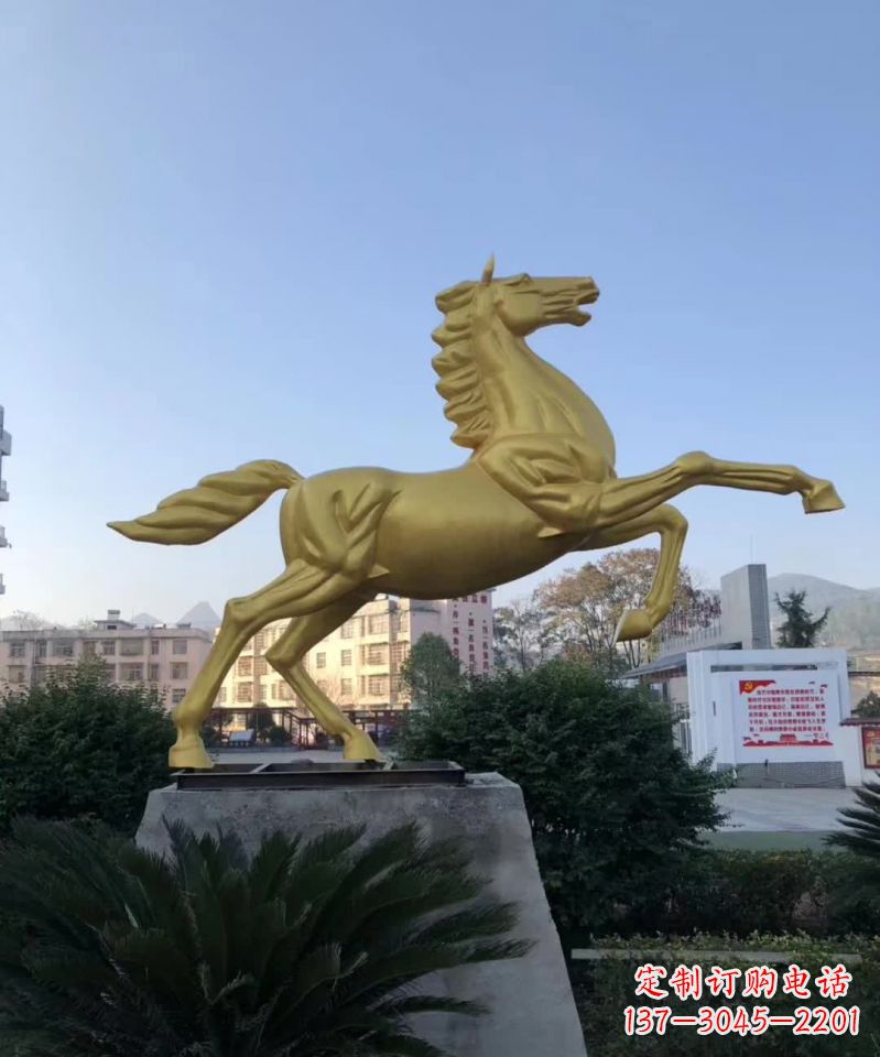 山西不锈钢城市广场飞马雕塑
