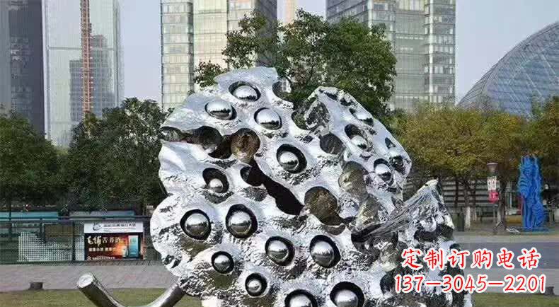 山西不锈钢城市莲蓬雕塑1