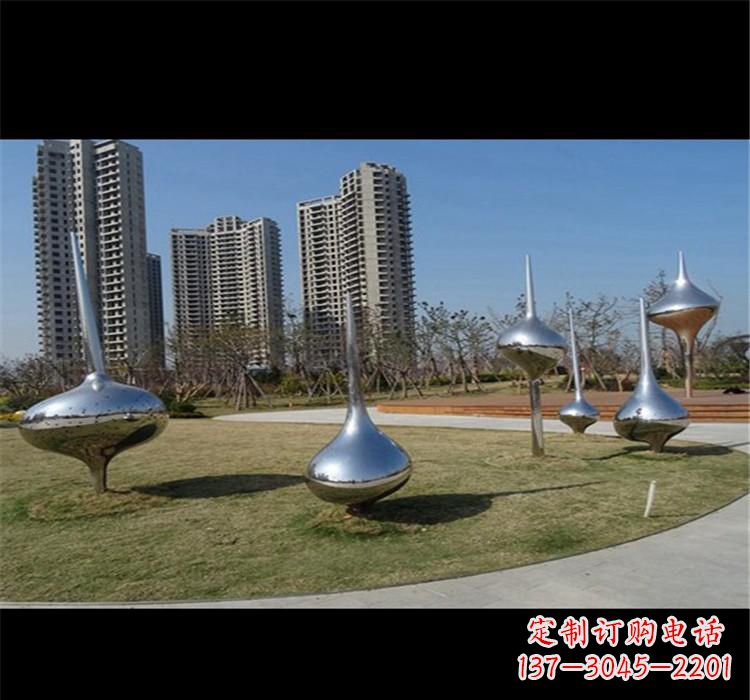 山西不锈钢城市水滴雕塑唤醒城市的灵魂