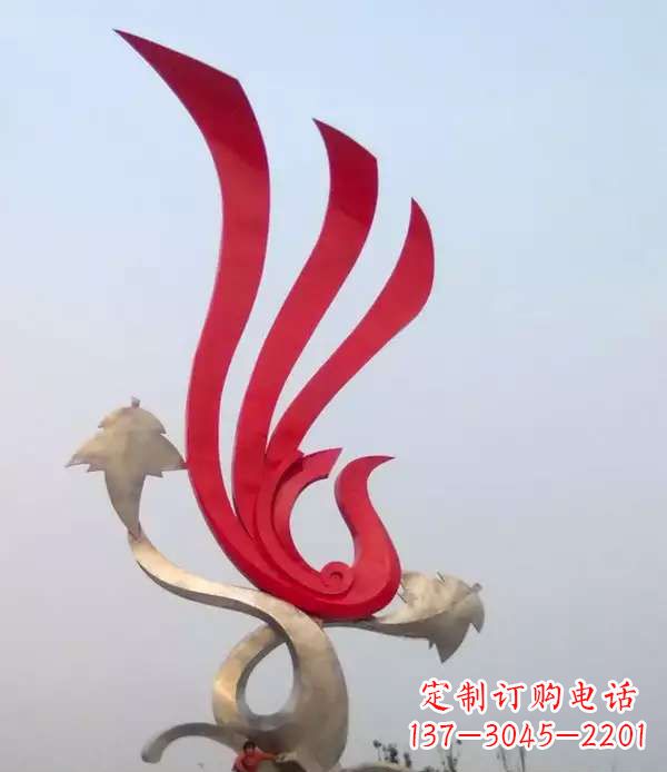 山西不锈钢城市的凤凰雕塑