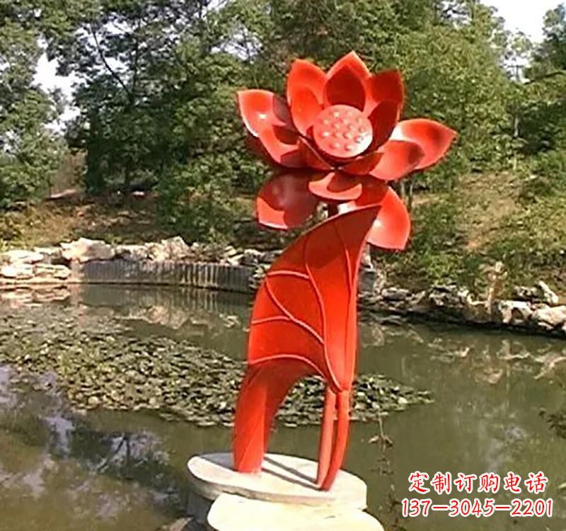 山西不锈钢城市艺术荷花雕塑