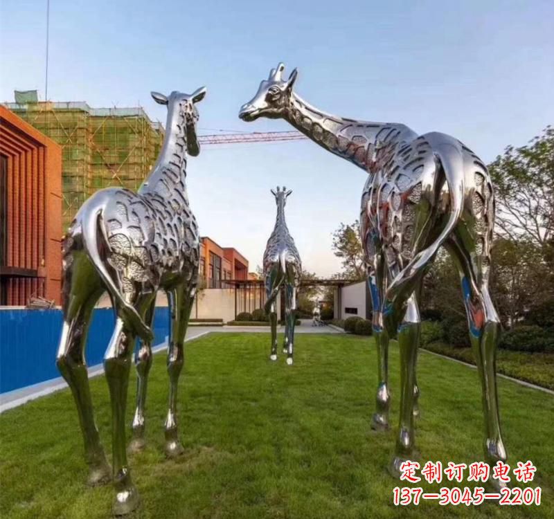 山西不锈钢城市园林动物雕塑