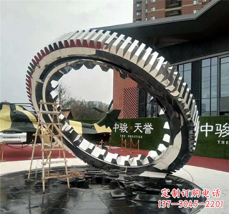 山西不锈钢齿轮抽象雕塑