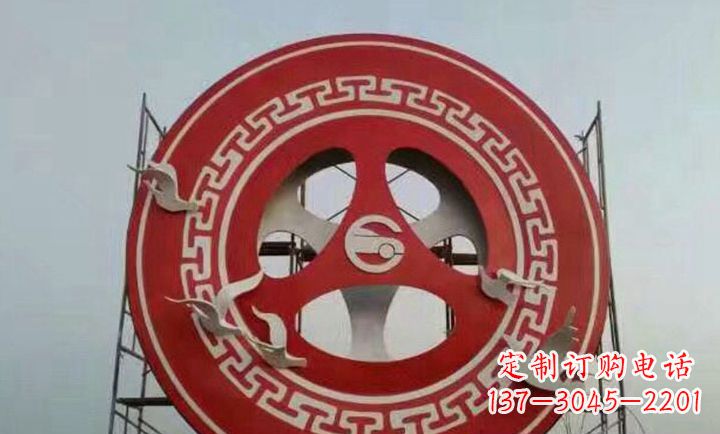 山西不锈钢齿轮广场雕塑