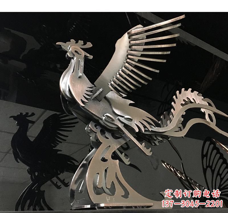 山西不锈钢齿轮凤凰雕塑