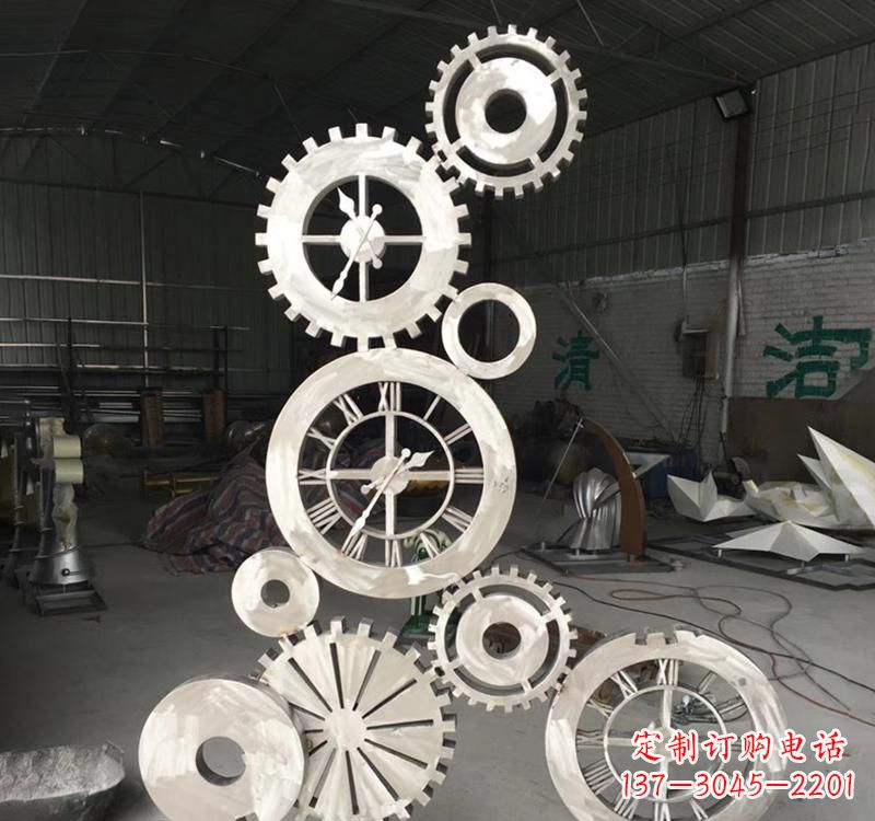山西不锈钢齿轮景观雕塑