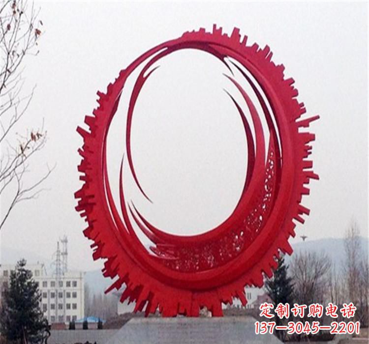 山西不锈钢齿轮雕塑令人惊叹的精细艺术