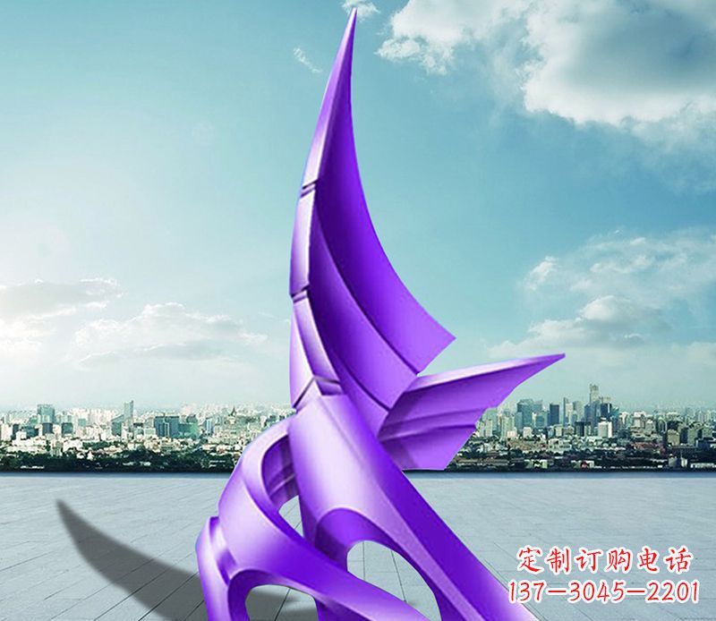 山西不锈钢船帆雕塑静谧的海洋美景