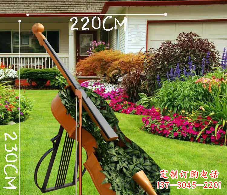 山西不锈钢抽象大提琴雕塑1