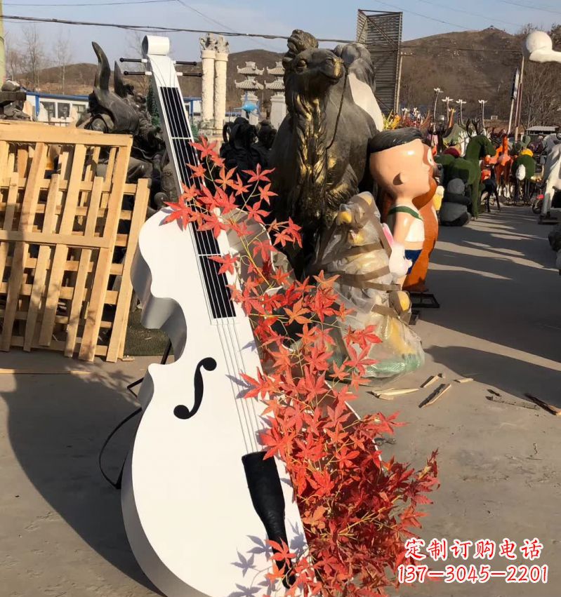 山西不锈钢抽象大提琴雕塑12