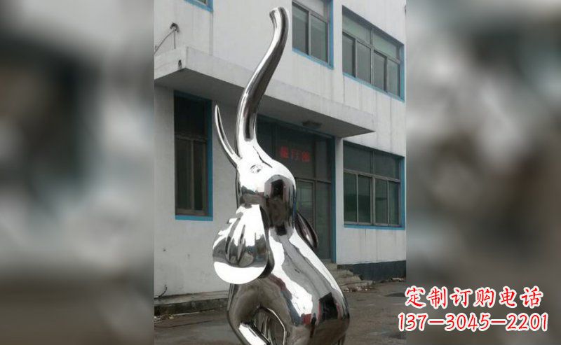 山西不锈钢抽象大象雕塑