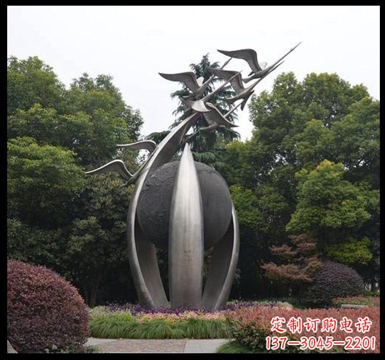 山西不锈钢天鹅雕塑