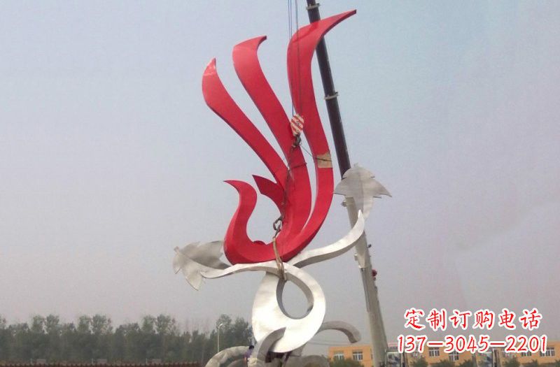 山西不锈钢凤凰雕塑安装介绍