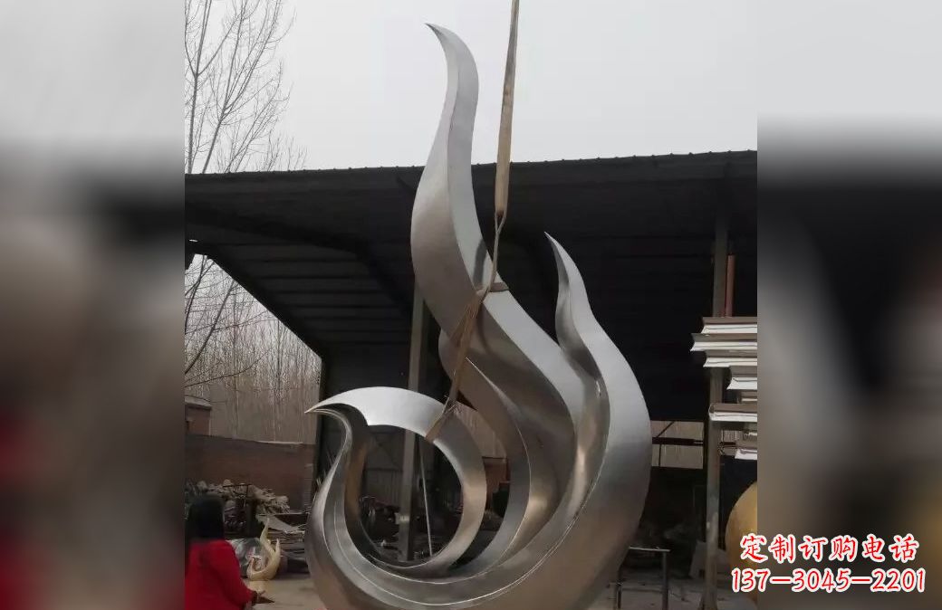 山西精美不锈钢凤凰雕塑