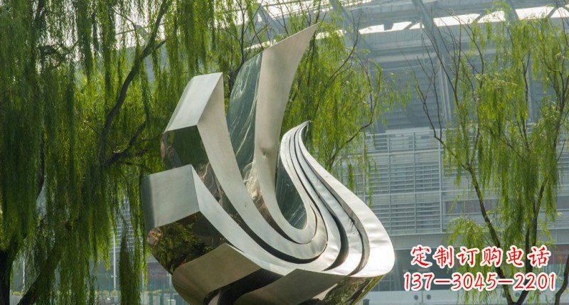 山西不锈钢凤凰雕塑美丽的象征
