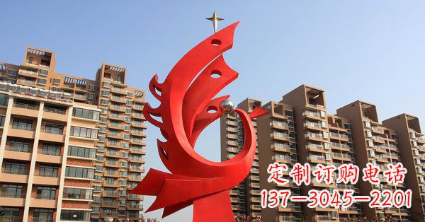 山西凤凰灿烂的不锈钢雕塑