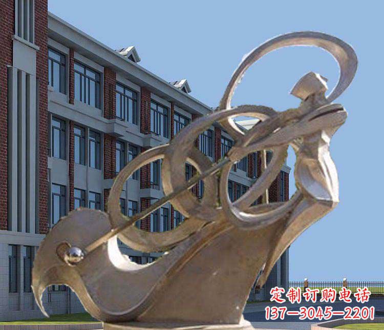 山西不锈钢制作的高尔夫球人物雕塑