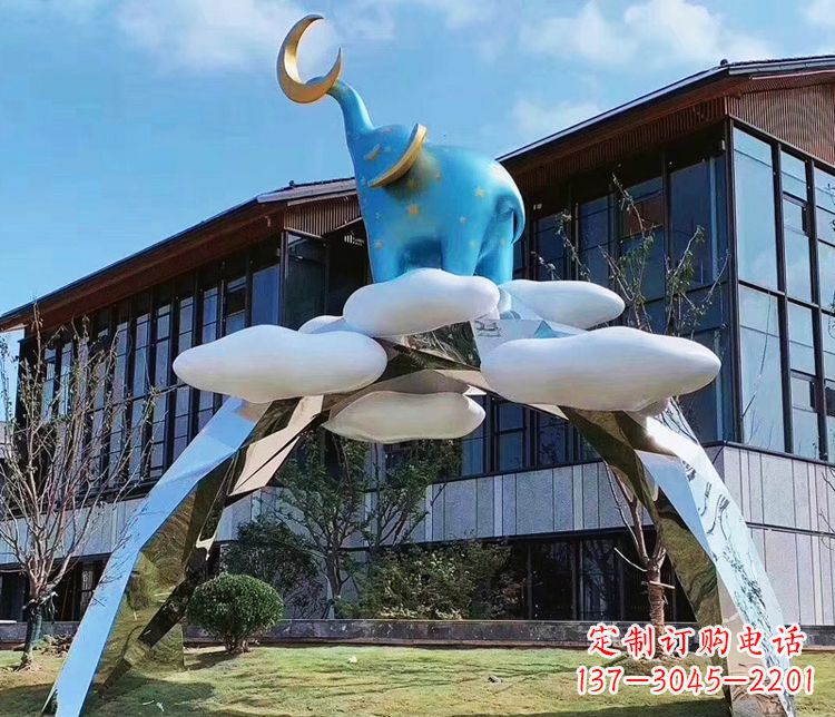山西精美不锈钢拱门雕塑