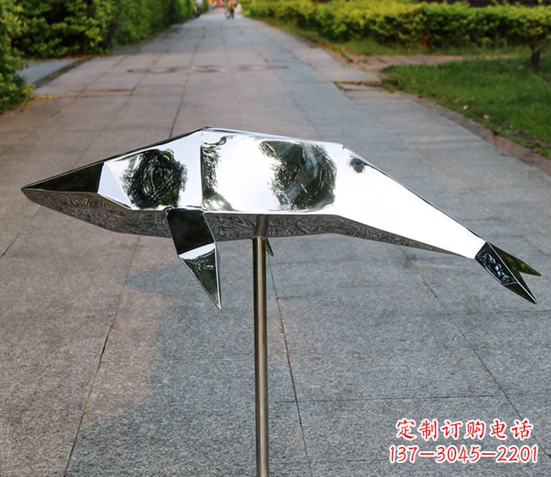 山西不锈钢海豚雕塑令人惊叹的精致艺术品