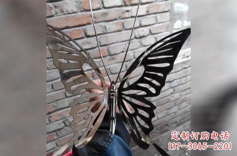 山西精美不锈钢蝴蝶雕塑