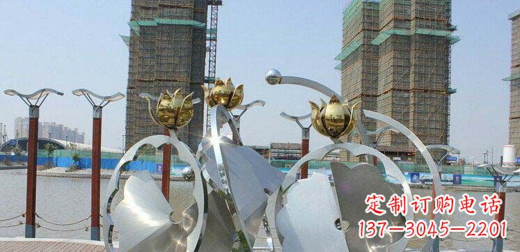 山西不锈钢荷叶雕塑——缔造经典之美