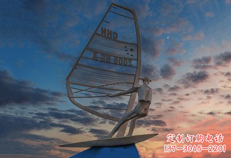 山西不锈钢帆船雕塑——象征着美丽的梦想