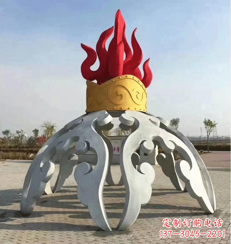 山西不锈钢拱门雕塑精致而又充满艺术气息