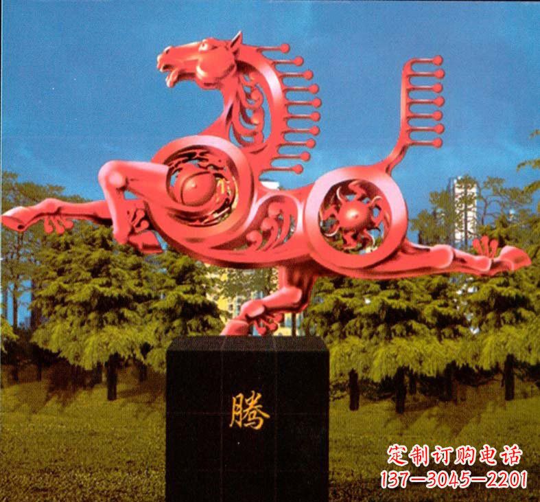 山西不锈钢抽象马雕塑设计图