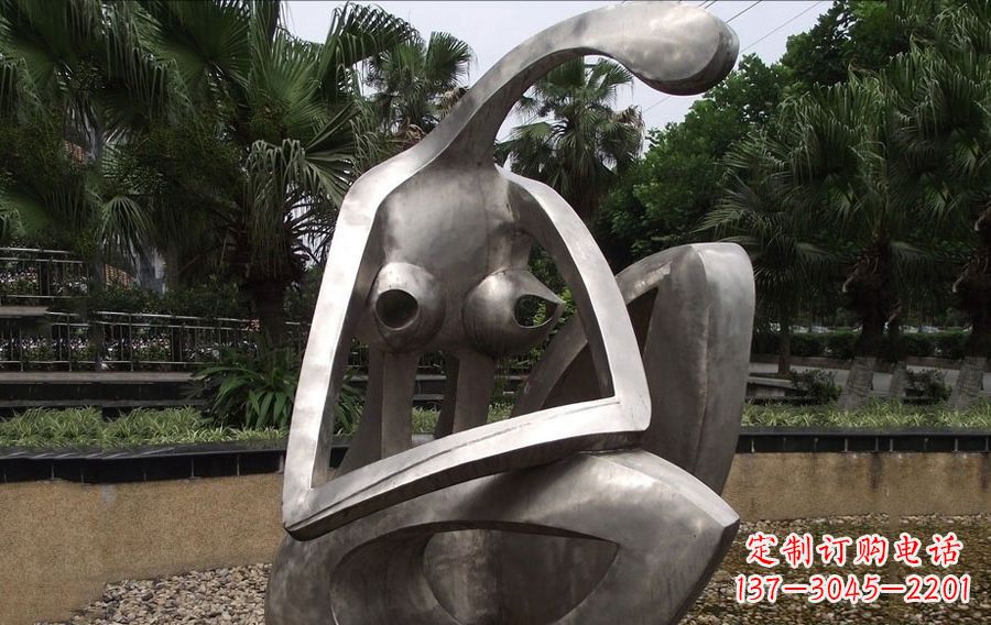 山西不锈钢抽象美女人物雕塑2