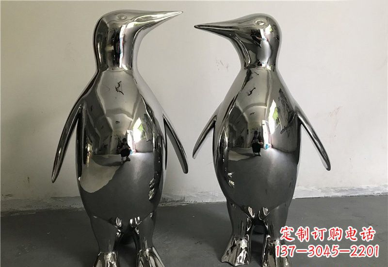 山西不锈钢抽象企鹅雕塑