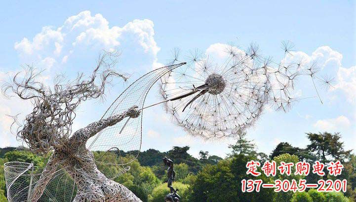 山西不锈钢蒲公英雕塑