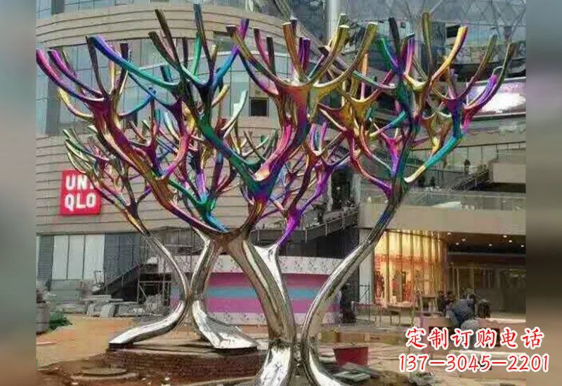 山西不锈钢树枝雕塑自然的美丽