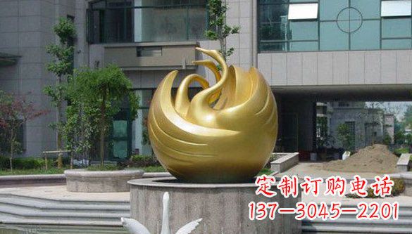 山西不锈钢天鹅雕塑