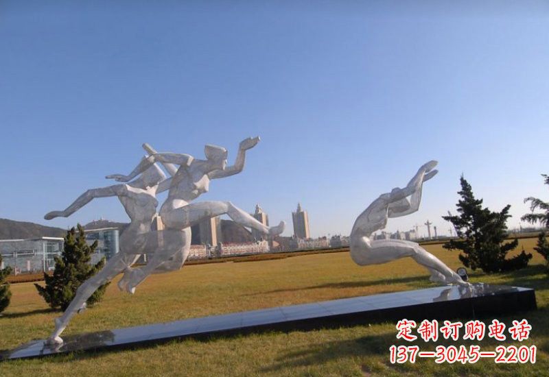 山西不锈钢运动员雕塑