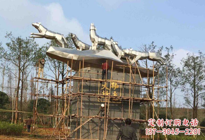 山西不锈钢动物雕塑