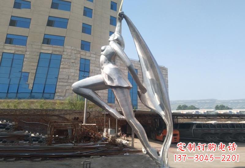 山西不锈钢女孩雕塑