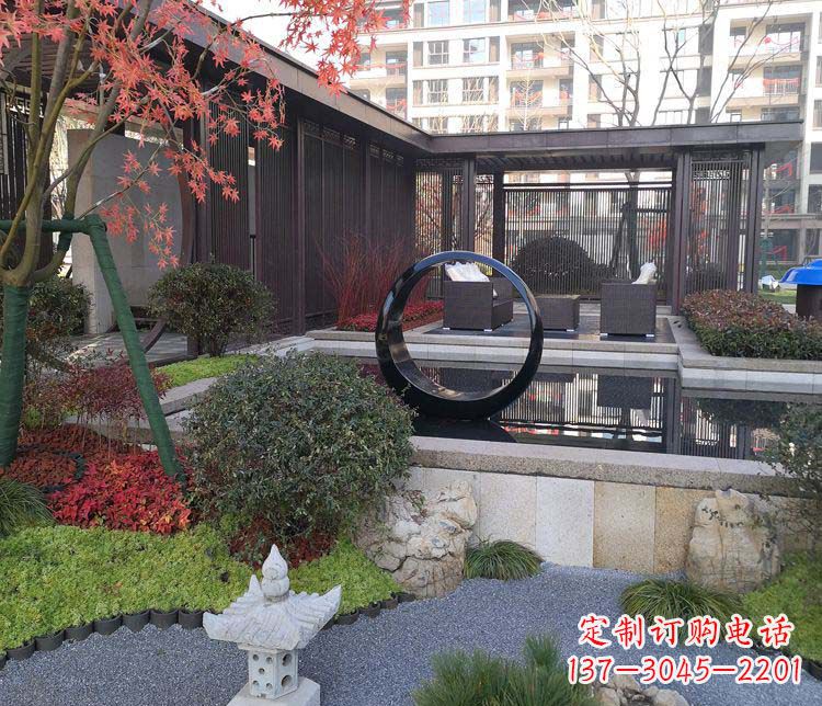 山西不锈钢圆环雕塑——精美绝伦