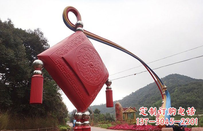 山西精美不锈钢拱门雕塑
