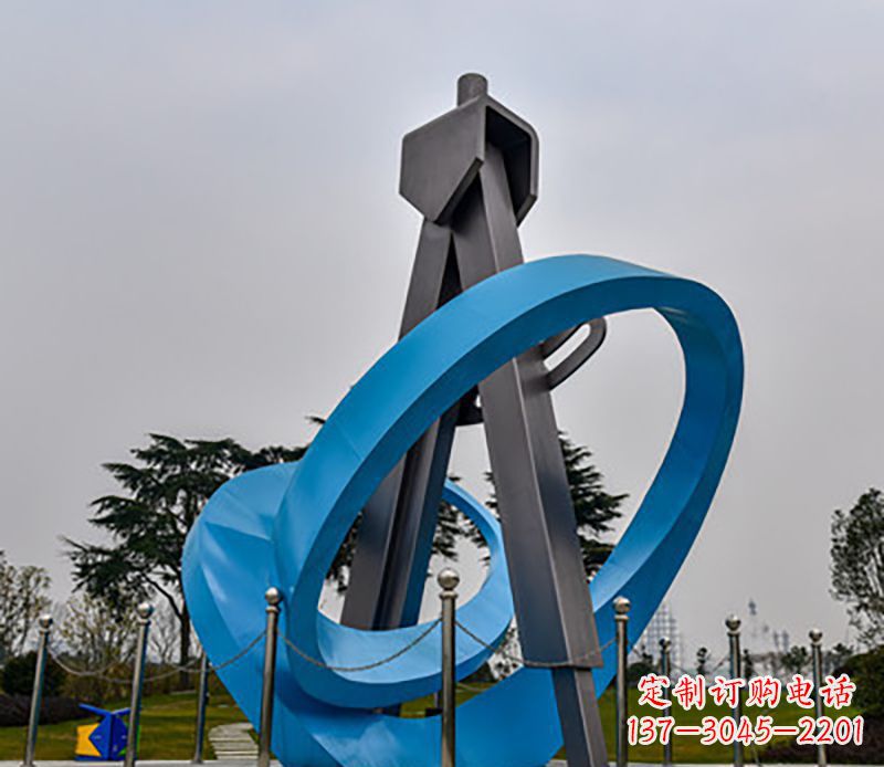 山西不锈钢创意圆规造型