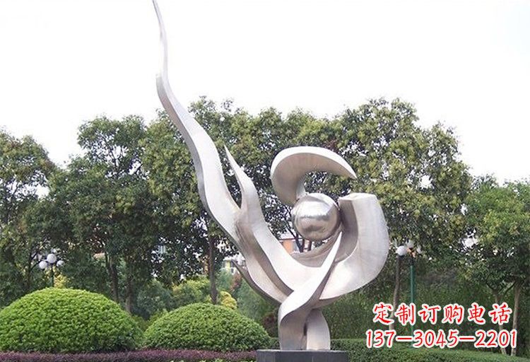 山西不锈钢大抽象鸽子雕塑