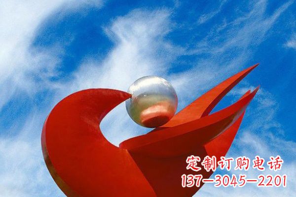 山西“和平鸽”用不锈钢大型雕塑抒发爱与和平