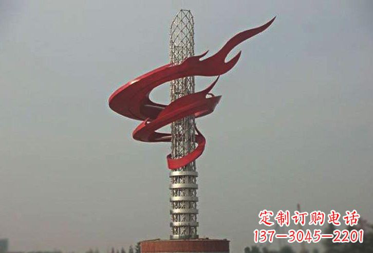 山西不锈钢大型火炬雕塑