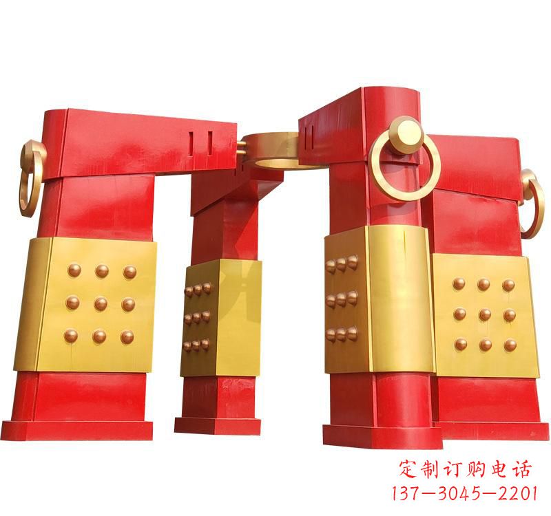 山西不锈钢大型拱门雕塑