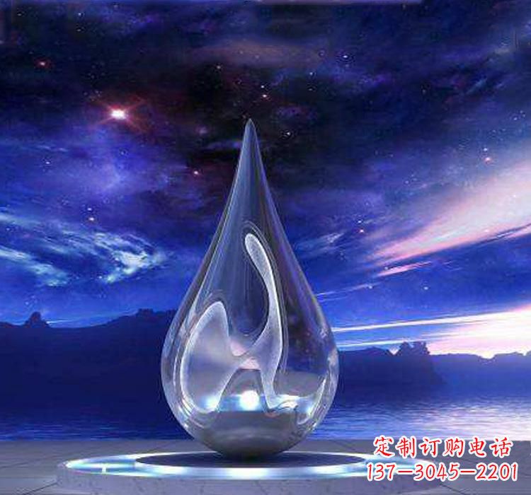 山西不锈钢大型水滴雕塑极致的审美艺术
